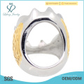 Cool yellow gold stainless steel engraved picture indonesia rings top sale